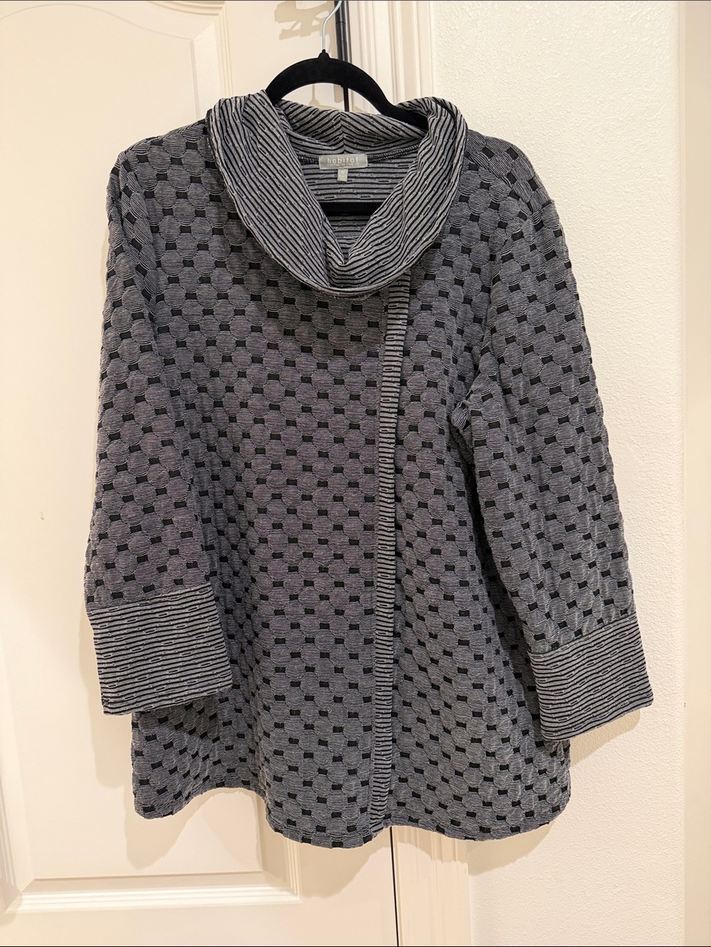 Habitat grey and black tunic top size medium